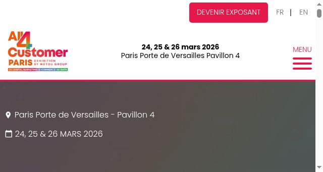 Screenshot of all4customer-paris.com