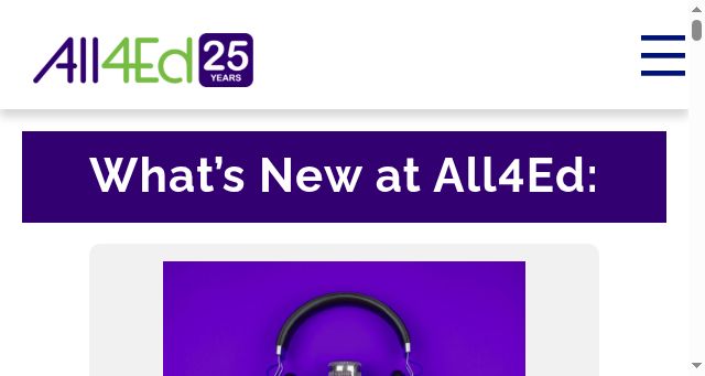 Screenshot of all4ed.org