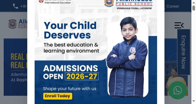 Screenshot of allenhouselucknow.com