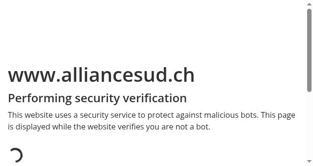 Screenshot of alliancesud.ch