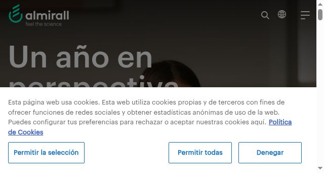 Screenshot of almirall.es