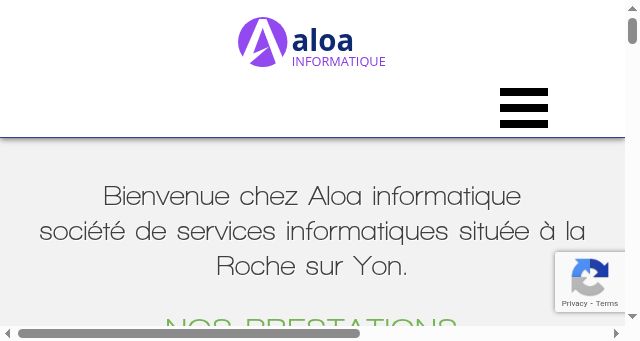 Screenshot of aloa-informatique.com