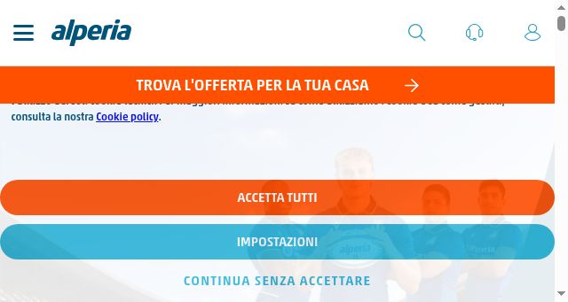 Screenshot of alperia.eu