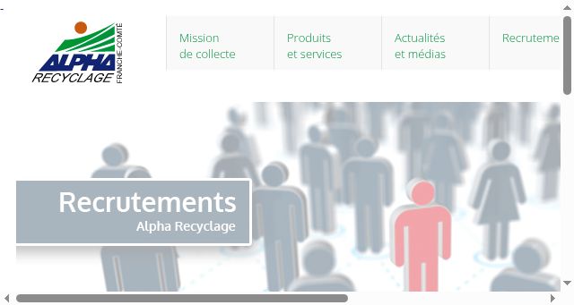 Screenshot of alpharecyclage.com