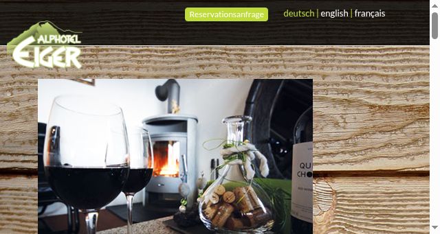 Screenshot of alphotel-eiger.ch