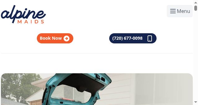 Screenshot of alpinemaids.com