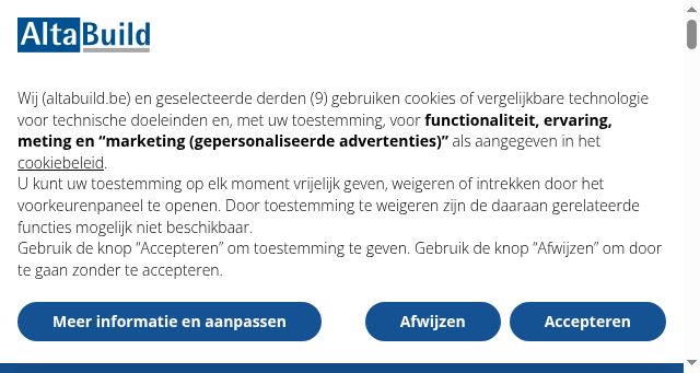 Screenshot of altabuild.be