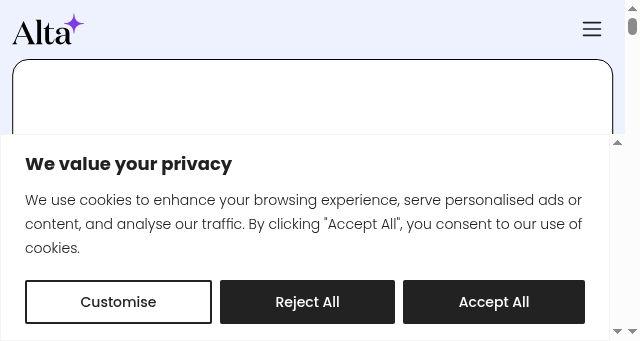 Screenshot of altahq.com