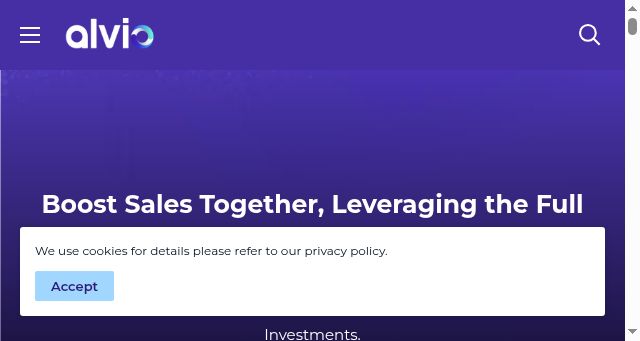 Screenshot of alvio.network