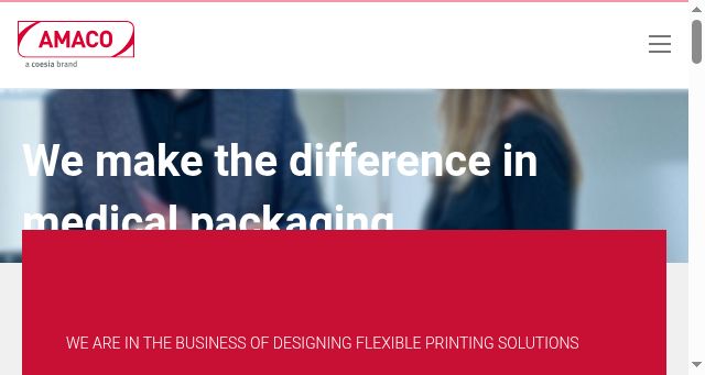 Screenshot of amaco-solutions.com