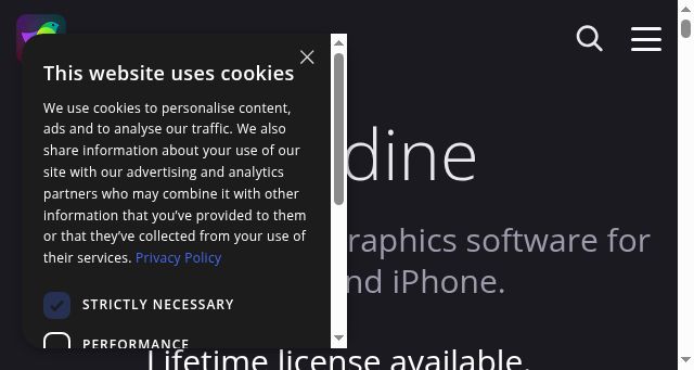 Screenshot of amadine.com