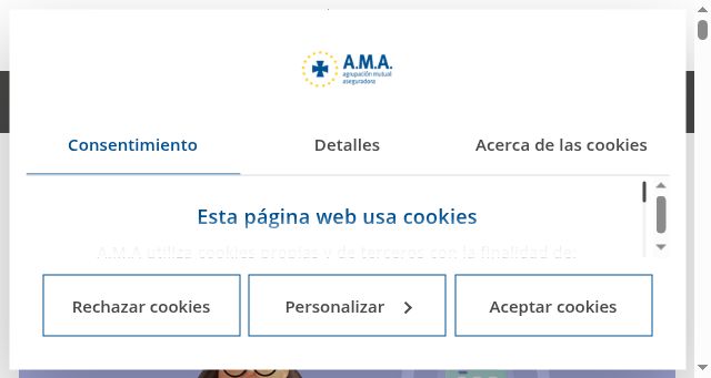 Screenshot of amaseguros.com
