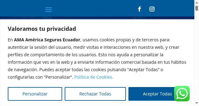 Screenshot of amasegurosamerica.ec