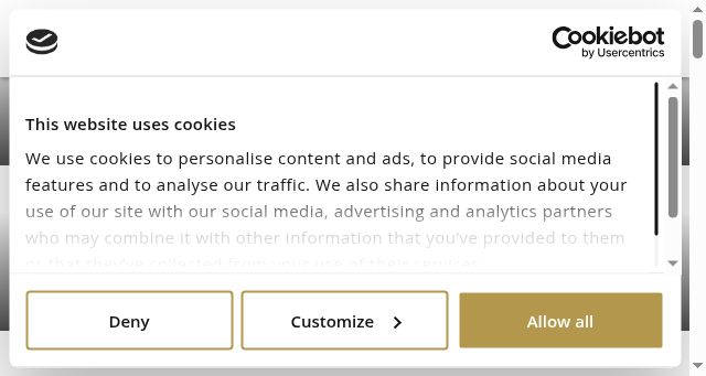 Screenshot of ambertonhotels.com