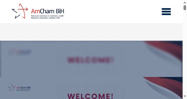 Screenshot of amcham.ba