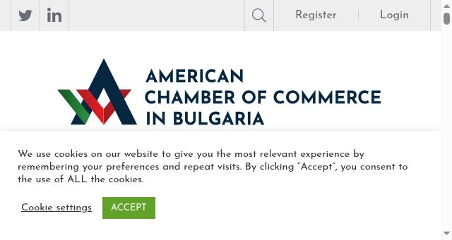 Screenshot of amcham.bg