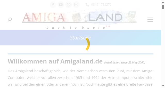 Screenshot of amigaland.de