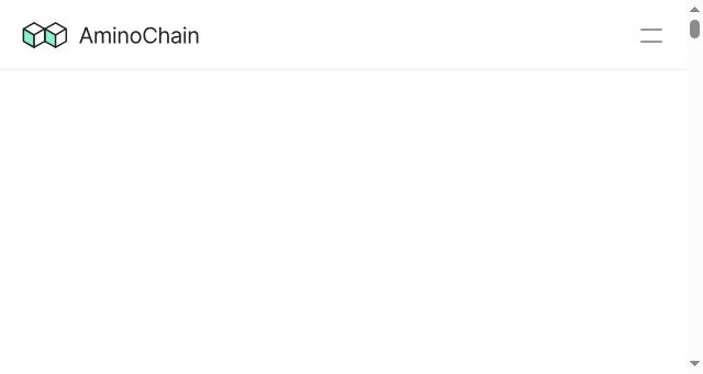 Screenshot of aminochain.io