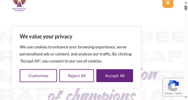 Screenshot of ammouryfoundation.org
