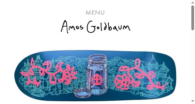 Screenshot of amosgoldbaum.com