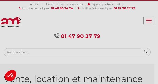 Screenshot of amparis.fr