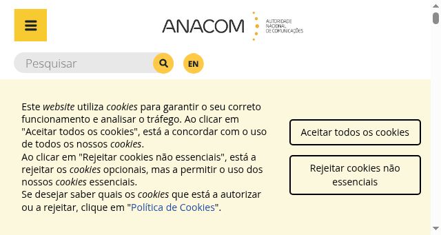Screenshot of anacom.pt