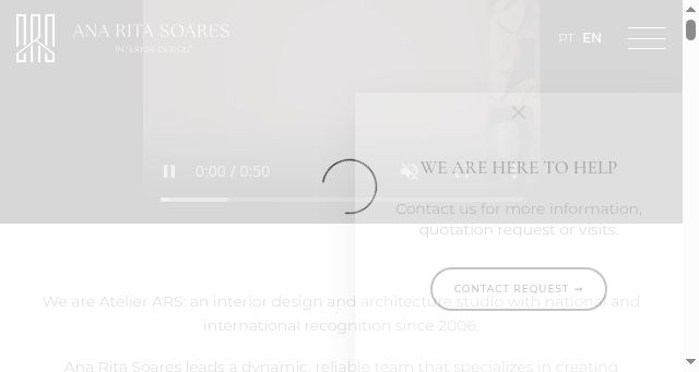 Screenshot of anaritasoares.com