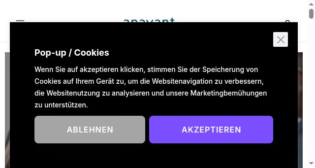 Screenshot of anavant.ch