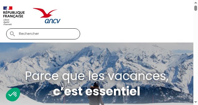 Screenshot of ancv.com