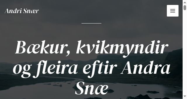 Screenshot of andrisnaer.is