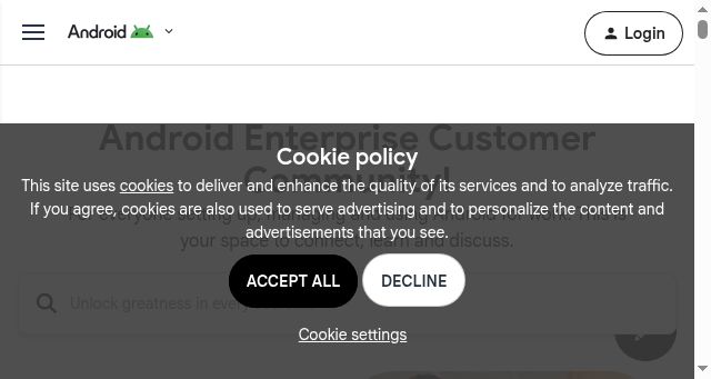 Screenshot of androidenterprise.community