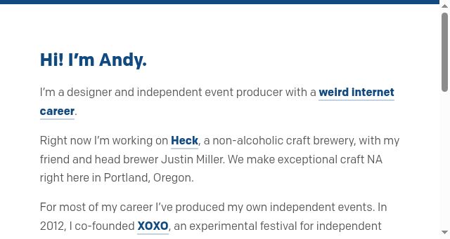 Screenshot of andymcmillan.com