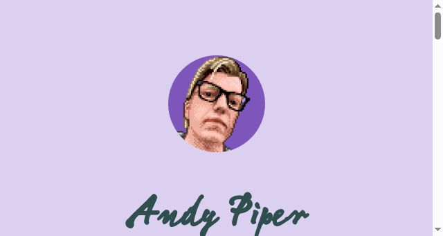 Screenshot of andypiper.me
