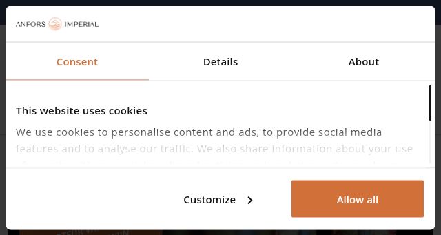 Screenshot of anfors-imperial.com