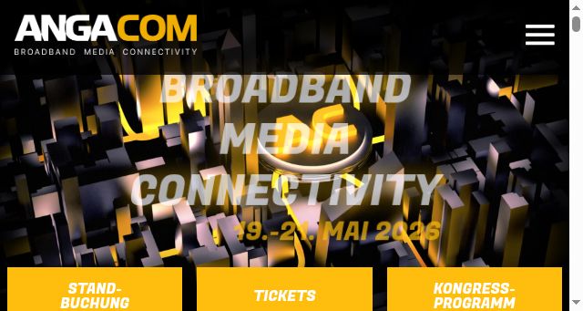 Screenshot of angacom.de