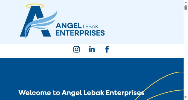 Screenshot of angellebakenterprises.com