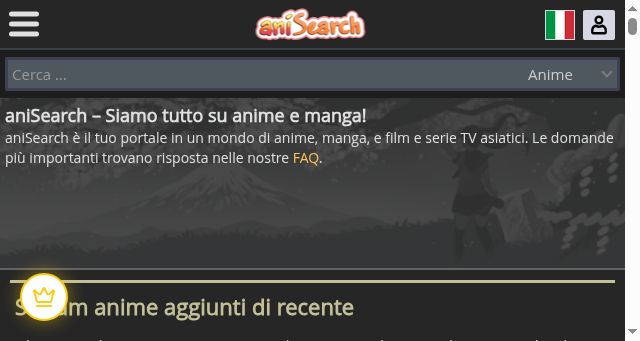 Screenshot of anisearch.it