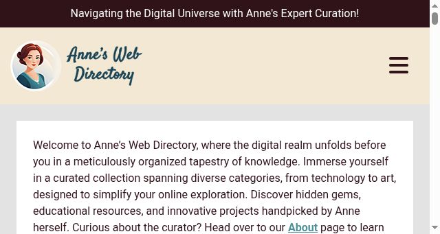 Screenshot of annewebdirectory.com