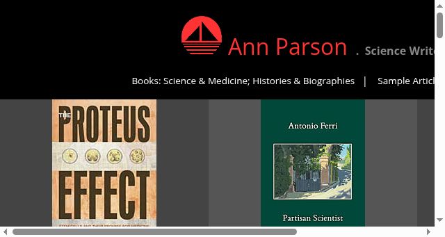 Screenshot of annparson.com