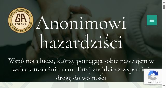 Screenshot of anonimowihazardzisci.org