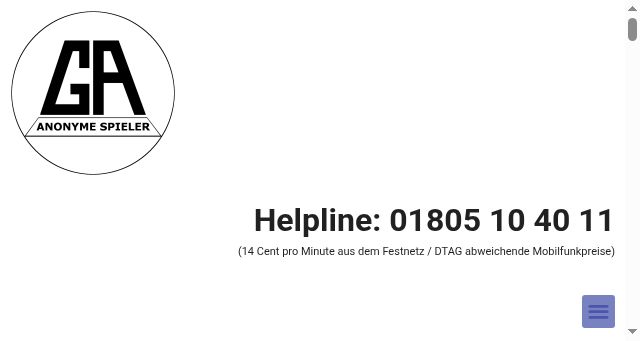 Screenshot of anonyme-spieler.org