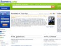 Screenshot of answers.com