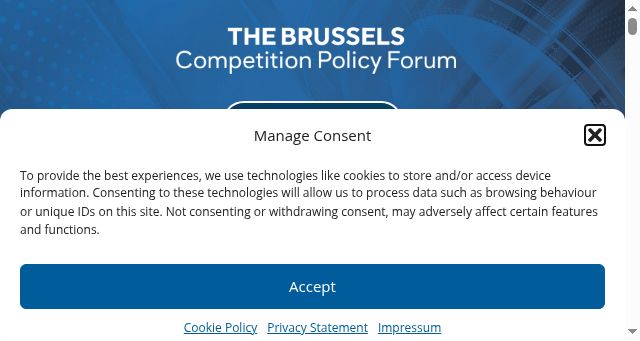 Screenshot of antitrustforum-brussels.com