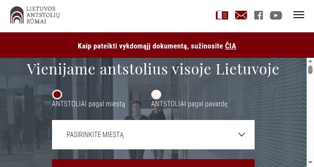 Screenshot of antstoliurumai.lt