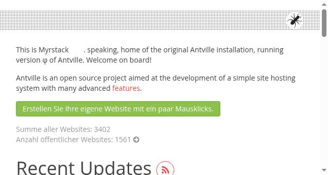 Screenshot of antville.org