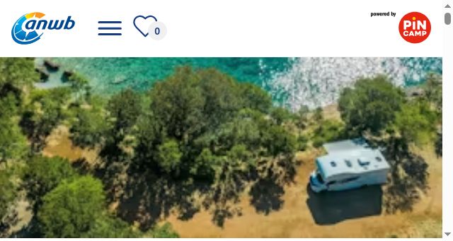 Screenshot of anwbcamping.nl