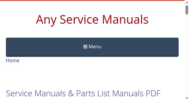 Screenshot of anyservicemanuals.com