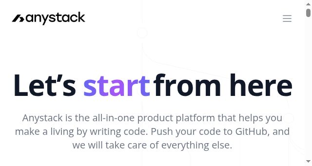 Screenshot of anystack.sh