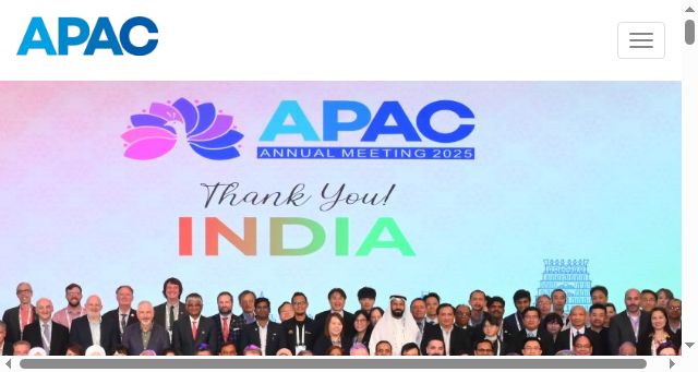 Screenshot of apac-accreditation.org