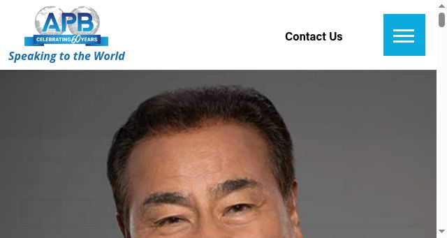 Screenshot of apbspeakers.com